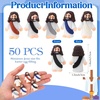 image:imageSumind 50 Pcs Little Jesus Figures Easter Mini Pocket Jesus Figurines Bulk Original Design for Easter Egg Stuffers Hide Seek Religious Party Favors Sunday School Baptism GiftsComprehensive ColorsRetro Color