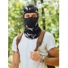 image:imageSumind 6 Pcs Balaclava Ski Mask Summer Full Face Windproof Sun Protection Breathable Face Cover for Outdoor Activity UnisexWhite  Navy  Black  Camouflage