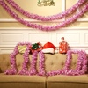 image:imageSumind 6 Pieces 394 Feet Pink White Valentines Day Tinsel Garland Metallic Glittering Xmas Wreath Hanging Decoration for Valentines Wedding Party Supplies