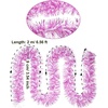 image:imageSumind 6 Pieces 394 Feet Pink White Valentines Day Tinsel Garland Metallic Glittering Xmas Wreath Hanging Decoration for Valentines Wedding Party Supplies