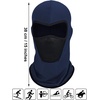 image:imageSumind 6 Pieces Summer Balaclava Face Mask Breathable Sun Dust Protection Mask Long Neck Cover for Outdoor Activities Grey Purple Black Navy Blue
