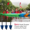 image:imageSumind 8 Pieces 157 Inch Universal Kayak Scupper Plug Kit Silicone Scupper Plugs Drain Holes Stopper Bung with Lanyard for Sit on Top Kayak AccessoriesBlue