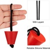 image:imageSumind 8 Pieces 157 Inch Universal Kayak Scupper Plug Kit Silicone Scupper Plugs Drain Holes Stopper Bung with Lanyard for Sit on Top Kayak AccessoriesRed  Black