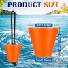image:imageSumind 8 Pieces 157 Inch Universal Kayak Scupper Plug Kit Silicone Scupper Plugs Drain Holes Stopper Bung with Lanyard for Sit on Top Kayak AccessoriesOrange
