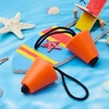 image:imageSumind 8 Pieces 157 Inch Universal Kayak Scupper Plug Kit Silicone Scupper Plugs Drain Holes Stopper Bung with Lanyard for Sit on Top Kayak AccessoriesOrange