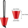 image:imageSumind 8 Pieces 157 Inch Universal Kayak Scupper Plug Kit Silicone Scupper Plugs Drain Holes Stopper Bung with Lanyard for Sit on Top Kayak AccessoriesRed