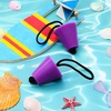 image:imageSumind 8 Pieces 157 Inch Universal Kayak Scupper Plug Kit Silicone Scupper Plugs Drain Holes Stopper Bung with Lanyard for Sit on Top Kayak AccessoriesPurple