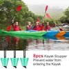 image:imageSumind 8 Pieces 157 Inch Universal Kayak Scupper Plug Kit Silicone Scupper Plugs Drain Holes Stopper Bung with Lanyard for Sit on Top Kayak AccessoriesFluorescent Green