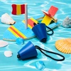 image:imageSumind 8 Pieces 157 Inch Universal Kayak Scupper Plug Kit Silicone Scupper Plugs Drain Holes Stopper Bung with Lanyard for Sit on Top Kayak AccessoriesBlue