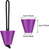 image:imageSumind 8 Pieces 157 Inch Universal Kayak Scupper Plug Kit Silicone Scupper Plugs Drain Holes Stopper Bung with Lanyard for Sit on Top Kayak AccessoriesPurple