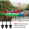 image:imageSumind 8 Pieces 157 Inch Universal Kayak Scupper Plug Kit Silicone Scupper Plugs Drain Holes Stopper Bung with Lanyard for Sit on Top Kayak AccessoriesBlack