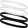 image:image9 Pieces Thick NonSlip Elastic Sport Headbands Elastic Silicone Grip Exercise Hair and Sweatbands for Yoga Assorted ColorsBlack  White