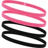 image:image9 Pieces Thick NonSlip Elastic Sport Headbands Elastic Silicone Grip Exercise Hair and Sweatbands for Yoga Assorted ColorsBlack Pink