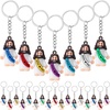 image:imageSumind 24 Pcs Jesus Figurine Christian Keychain Religious Keychain Bulk Classic Christian Rings for ChristWhite Skin ClassicMulticolor7 Color