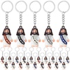 image:imageSumind 24 Pcs Jesus Figurine Christian Keychain Religious Keychain Bulk Classic Christian Rings for ChristWhite Skin ClassicMulticolorRetro Color