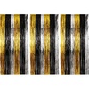 image:imageSumind 3 Pack New Year Party Decoration Foil Fringe Curtains Black and Gold 328 x 82 ft Metallic Shimmer Curtain Photo Props Backdrop for Birthday Happy Holiday Party Decor Supplies