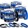 image:imageSumind 36 Pieces Class of 2026 Silicone Bracelets Silicone Graduation Bracelets Congrats Grad Celebrating Wristbands for Teacher Students Gift College University Graduation Party SuppliesRed BlackBlue  Black