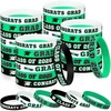 image:imageSumind 36 Pieces Class of 2026 Silicone Bracelets Silicone Graduation Bracelets Congrats Grad Celebrating Wristbands for Teacher Students Gift College University Graduation Party SuppliesRed BlackGreen