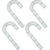 image:imageSumind 4 Pieces 12 Inch Christmas Candy Cane Shaped Wire Wreath Frame Dark Green Metal Flower Wreath Frames Making Rings for Christmas DIY New Year Valentines Party Decoration