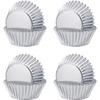 image:imageSumind 400 Pieces Foil Metallic Cupcake Case Liners Muffin Paper Baking Cups Silver