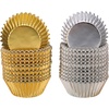 image:imageSumind 400 Pieces Foil Metallic Cupcake Case Liners Muffin Paper Baking CupsGold and Sliver