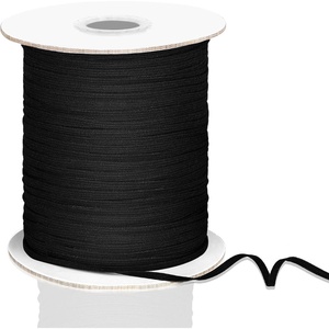 image:imageElastic Cord Beading Cord Thread Stretch Fabric Crafting String for DIY Face Covers Jewelry Making Supplies Black 012 Inch x 164 Yard