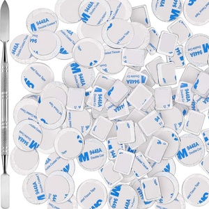 image:imageSumind 101 Pack Metal Stickers for Eyeshadow Palette Set Includes 1 Makeup Depotting Tool Adhesive Empty Metal Makeup Colorful Palette Stickers50 Pcs Square 50 Pcs Round50 Pcs Square 50 Pcs Round