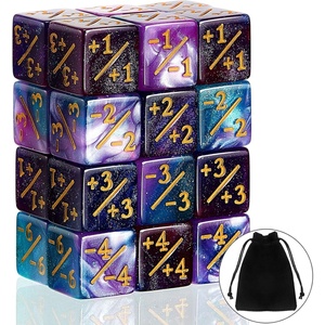 image:imageSumind 24 Pcs Counter Dice 11 Counters Ability Keyword Counters Buff Tokens 6 Sided Dice Gifts Compatible with CCG TCG Cards Gaming Accessory Fresh StyleFresh Style