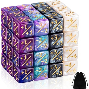 image:imageSumind 24 Pcs Counter Dice 11 Counters Ability Keyword Counters Buff Tokens 6 Sided Dice Gifts Compatible with CCG TCG Cards Gaming Accessory Fresh StyleTrendy Style