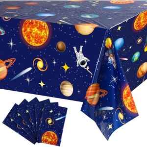 image:imageSumind 3 Pieces Space Tablecloth Decorations Plastic Outer Solar System Table Cover Planet Design for Kids Space Theme Birthday Party Decorations and Supplies for Birthday Home 54 x 108 Inch6