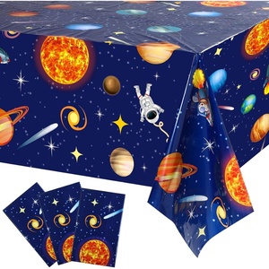 image:imageSumind 3 Pieces Space Tablecloth Decorations Plastic Outer Solar System Table Cover Planet Design for Kids Space Theme Birthday Party Decorations and Supplies for Birthday Home 54 x 108 Inch3