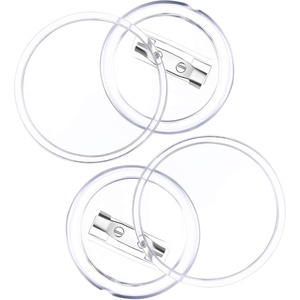 image:imageSumind 36 Pack 15 Inch Acrylic Design Button Badge Clear Button Pin Badges Kit for Craft Supplies or DIY