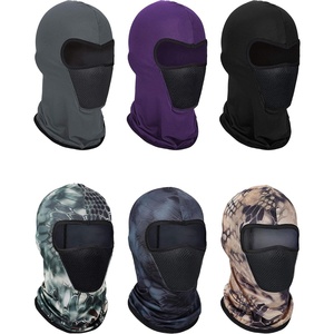 image:imageSumind 6 Pcs Balaclava Ski Mask Summer Full Face Windproof Sun Protection Breathable Face Cover for Outdoor Activity UnisexSolid Colors  Chic Camouflage Colors