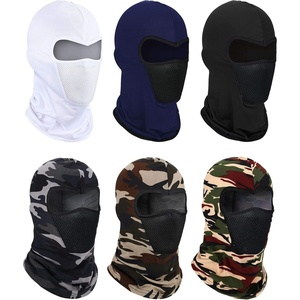 image:imageSumind 6 Pcs Balaclava Ski Mask Summer Full Face Windproof Sun Protection Breathable Face Cover for Outdoor Activity UnisexWhite  Navy  Black  Camouflage