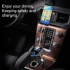 image:imageCar Adapter inCar FM Transmitter Wireless Radio Adapter 17 Inch Display QC3024A Dual USB Ports AUX OutputMp3 Player with Magnetic Mount and Plate
