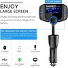 image:imageCar Adapter inCar FM Transmitter Wireless Radio Adapter 17 Inch Display QC3024A Dual USB Ports AUX OutputMp3 Player with Magnetic Mount and Plate