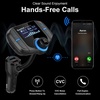 image:imageCar Adapter inCar FM Transmitter Wireless Radio Adapter 17 Inch Display QC3024A Dual USB Ports AUX OutputMp3 Player with Magnetic Mount and Plate