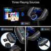 image:imageCar Adapter inCar FM Transmitter Wireless Radio Adapter 17 Inch Display QC3024A Dual USB Ports AUX OutputMp3 Player with Magnetic Mount and Plate