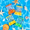 image:imageSumind 10 Pcs Handheld Water Games for Kids Mini Water Ring Toss Basketball Hoop Toy 90s Retro Mini Games for Goodie Bag Birthday Return Gifts Lively StylePastelOrange  Yellow  Or Green