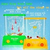 image:imageSumind 10 Pcs Handheld Water Games for Kids Mini Water Ring Toss Basketball Hoop Toy 90s Retro Mini Games for Goodie Bag Birthday Return Gifts Lively StylePastelOrange  Yellow  Or Green