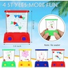 image:imageSumind 10 Pcs Handheld Water Games for Kids Mini Water Ring Toss Basketball Hoop Toy 90s Retro Mini Games for Goodie Bag Birthday Return Gifts Lively StylePastelBright