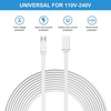 image:imageSumind 2 Pack 20FT Total Micro USB Extension Cables Male to Female Extender Cord Compatible with Wyze Cam OG WYZE Cam PanWyze Cam V3Kasa Camera EC60 KC100 KC400 White