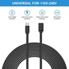 image:imageSumind 2 Pack Micro USB Extension Cable 10 ft 3 Meters Male to Female Extender Cord Compatible with Wireless Security Camera Flat Power Cable Cable Clips Included Black