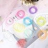 image:imageSumind 200 Pcs Jelly Bracelets 80s Glow Silicone Jelly Bracelets Women Hair Ties Retro Neon Rainbow Silicone Wristband Halloween Christmas Disco Party for Adults24 inches