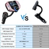 image:imageSumind 2026 Upgraded Wireless Bluetooth Car Adapter FM Transmitter 17 LCD Display Flexible Gooseneck 20W QC30ampDual USB Ports AUX InputOutput for HandsFree Call Micro TF CardBlackNormalRose Gold
