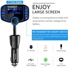 image:imageSumind 2026 Upgraded Wireless Bluetooth Car Adapter FM Transmitter 17 LCD Display Flexible Gooseneck 20W QC30ampDual USB Ports AUX InputOutput for HandsFree Call Micro TF CardBlackNormalBlue
