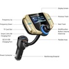 image:imageSumind 2026 Upgraded Wireless Bluetooth Car Adapter FM Transmitter 17 LCD Display Flexible Gooseneck 20W QC30ampDual USB Ports AUX InputOutput for HandsFree Call Micro TF CardBlackNormalGolden