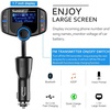image:imageSumind 2026 Upgraded Wireless Bluetooth Car Adapter FM Transmitter 17 LCD Display Flexible Gooseneck 20W QC30ampDual USB Ports AUX InputOutput for HandsFree Call Micro TF CardBlackNormalBlack