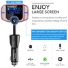 image:imageSumind 2026 Upgraded Wireless Bluetooth Car Adapter FM Transmitter 17 LCD Display Flexible Gooseneck 20W QC30ampDual USB Ports AUX InputOutput for HandsFree Call MicroTF CardRoseNormal