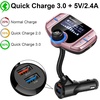 image:imageSumind 2026 Upgraded Wireless Bluetooth Car Adapter FM Transmitter 17 LCD Display Flexible Gooseneck 20W QC30ampDual USB Ports AUX InputOutput for HandsFree Call MicroTF CardRoseNormal